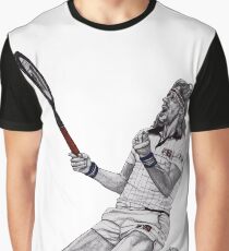 Tennis Borg Grafik T-Shirt