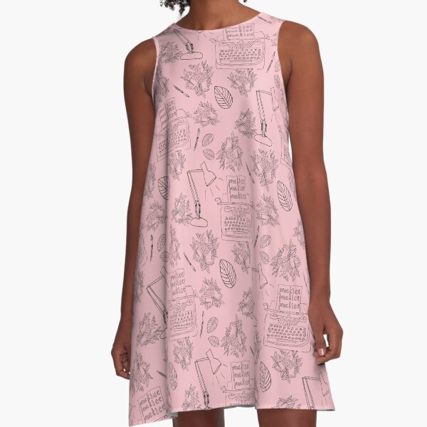 The Writer's Mantra Practice Practice Practice A-Line Dress