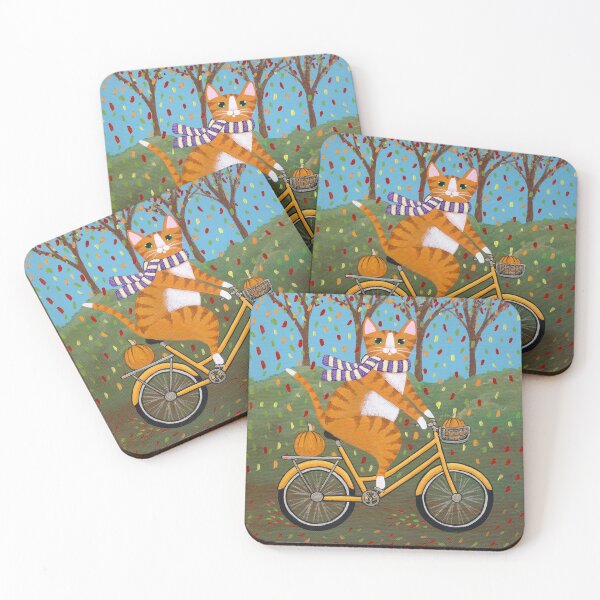 Item preview, Bringing Home the Pumpkins designed and sold by KilkennyCat Art.
