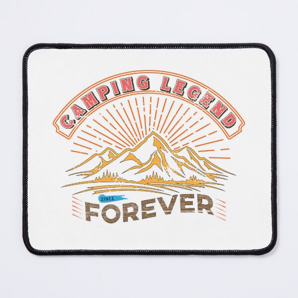 Item preview, Camping legend since forever, camping shirt, camping veteran, retro camping design. designed and sold by wildTrack---.