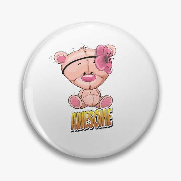 Item preview, Pink Bear Cute Kawaii Cartoon designed and sold by FiveNiches.