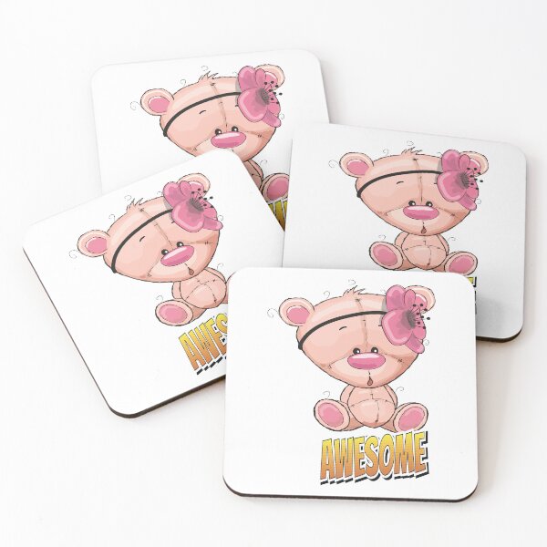 Item preview, Pink Bear Cute Kawaii Cartoon designed and sold by FiveNiches.