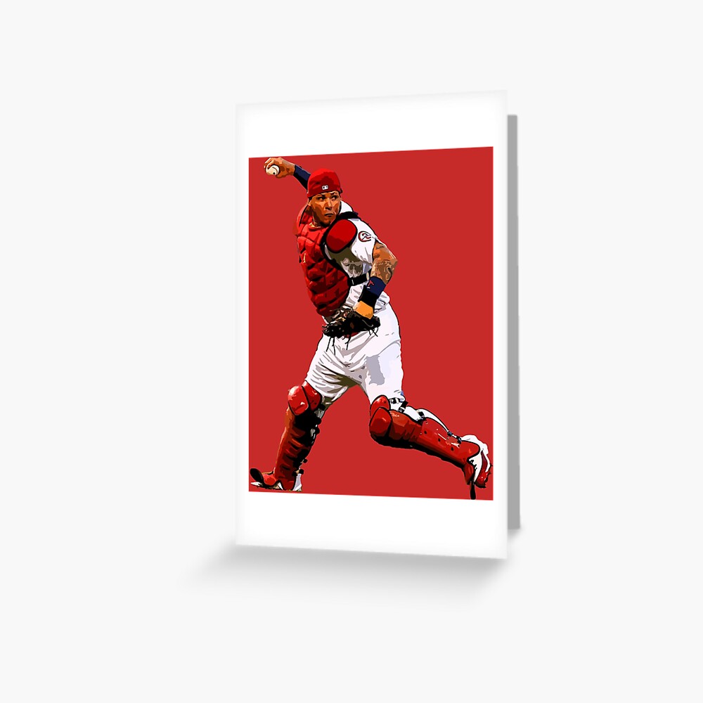 Yadier Molina Thouhall Notteal Apparel Greeting Card by Callen Emine