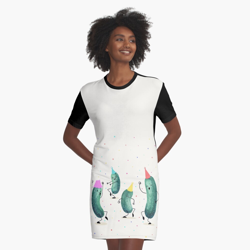 Pickle Party! Graphic T-Shirt Dress