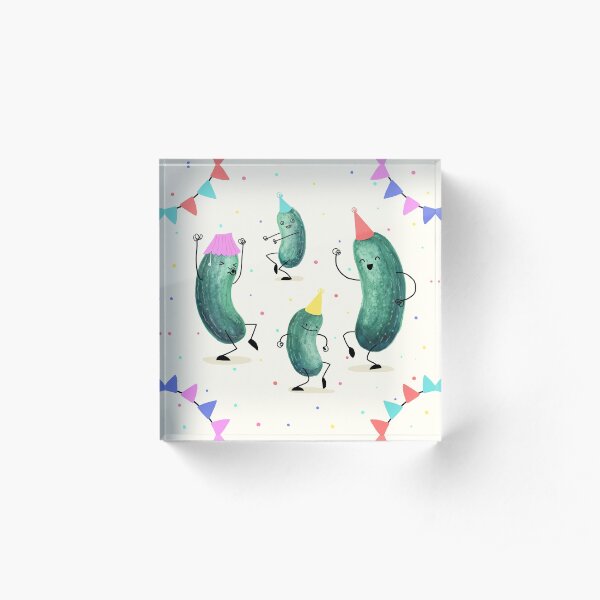 Pickle Party! Acrylic Block