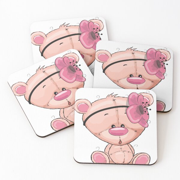 Item preview, Pink Bear Cute Kawaii Cartoon designed and sold by FiveNiches.
