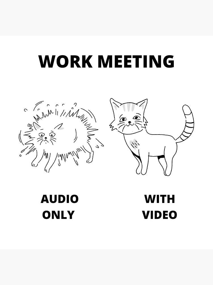 "Video Meeting Joke Work from Home Meme Zoom Call" Poster for Sale by