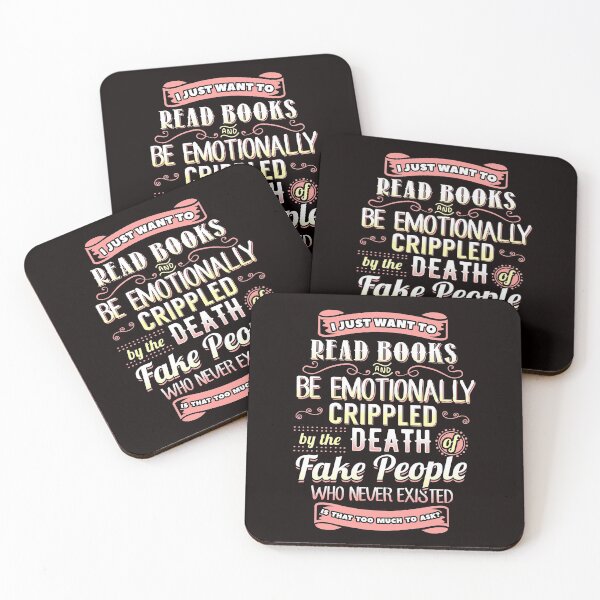 Item preview, I Just Want To Read Books And Be Emotionally Crippled. Funny Gift designed and sold by KsuAnn.
