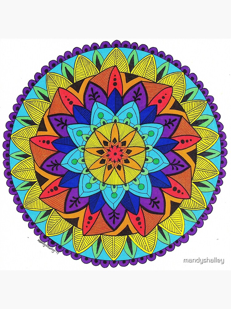 Tribal Rainbow Mandala  Art Board Print for Sale by mandyshalley