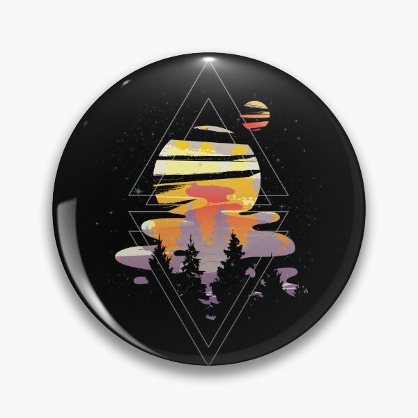 Item preview, Cosmic forest with planets and sunset designed and sold by Rob-Son.