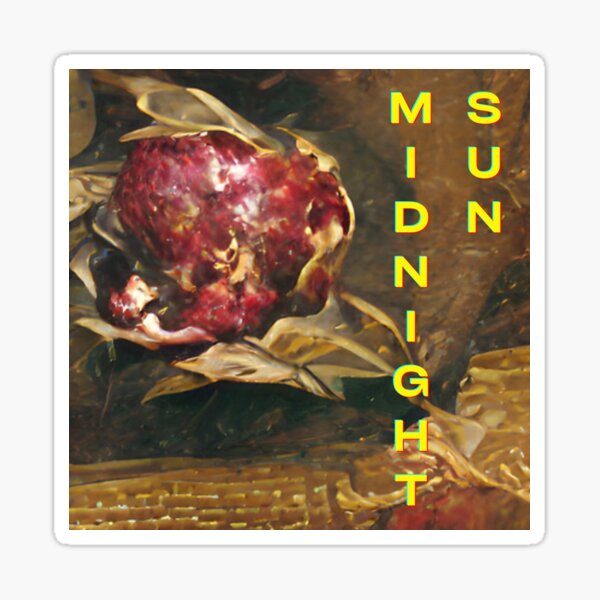 Item preview, midnight sun typography baroque painting designed and sold by PopFolx.