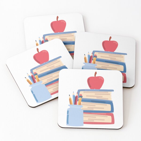 Item preview, School book with pencils and apple designed and sold by Beautyqueens Beautys.