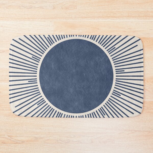 Item preview, Navy blue geometric Sun designed and sold by ArticraftShop.