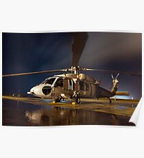 A U.S. Navy MH-60S Seahawk helicopter. Poster