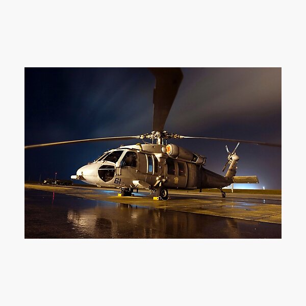 A U.S. Navy MH-60S Seahawk helicopter. Photographic Print