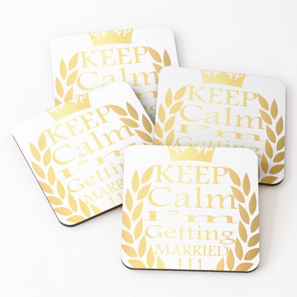 Item preview, '' KEPP CALM I'M GETTING MARRIED!!! '' prewedding t-shirt  designed and sold by Soudesign99.