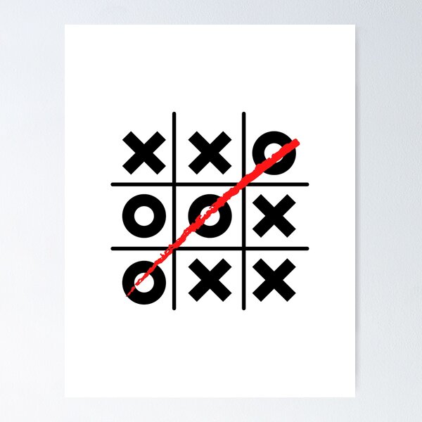 Tic tac toe Poster by Vectorqueen