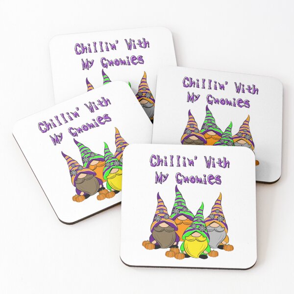 Item preview, Chillin With My Gnomies - Funny Halloween Puns designed and sold by LMoonDesigns.