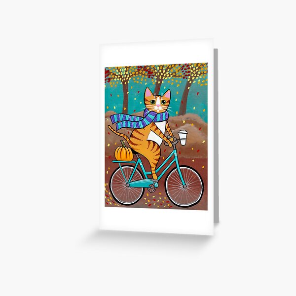 bicycle autumn playing cards