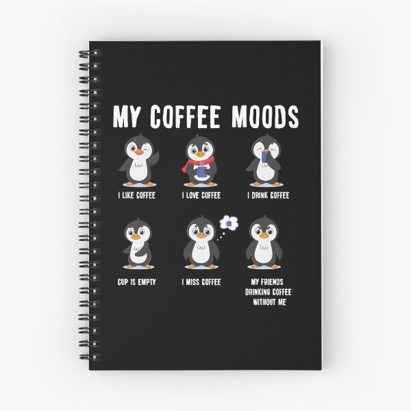Item preview, Coffee Moods Morning Grumpy Gift Funny Penguin designed and sold by Lenny Stahl.