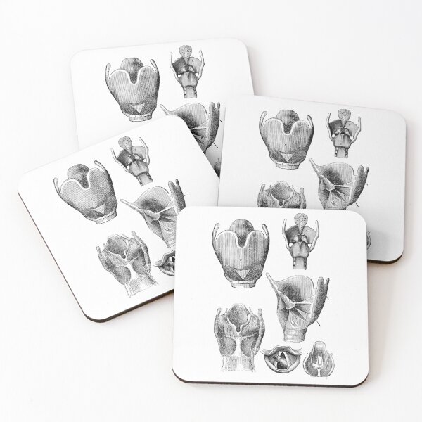 Item preview, Vintage human anatomy of the larynx  designed and sold by Preslava Genova.