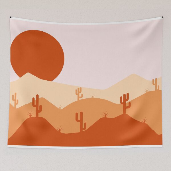Item preview, Orange Desert Landscape designed and sold by DriftDigitalArt.