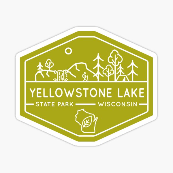 Item preview, Yellowstone Lake State Park Badge designed and sold by VanyaKar.