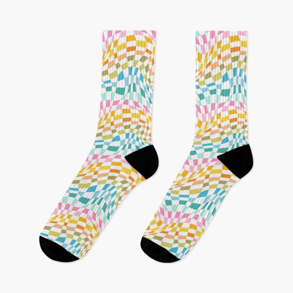 Item preview, Twist Checkers - Rainbow White Background designed and sold by miavaldez.