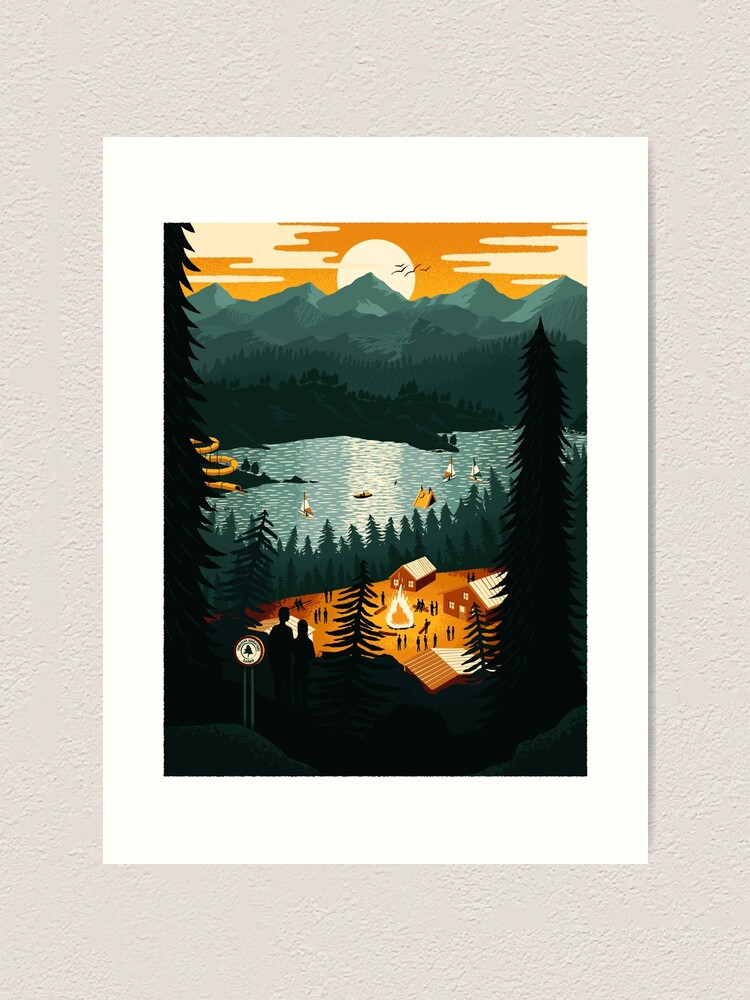 Alternate view of Cottage Country Art Print