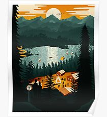 Ländliche Gegend Poster