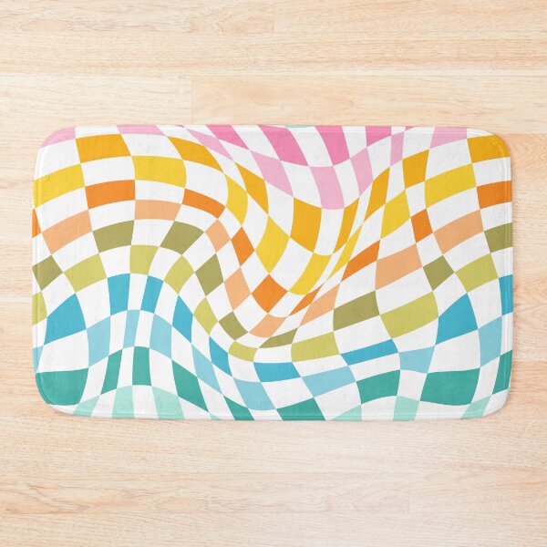 Item preview, Twist Checkers - Rainbow White Background designed and sold by miavaldez.
