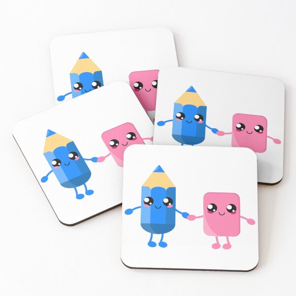 Item preview, Cute Pencil and Eraser Back to School Supplies designed and sold by dass-art.