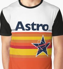 Mann oder Astro-Mann? Vintage Baseball Grafik T-Shirt
