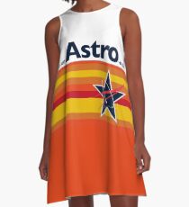Mann oder Astro-Mann? Vintage Baseball A-Linien Kleid