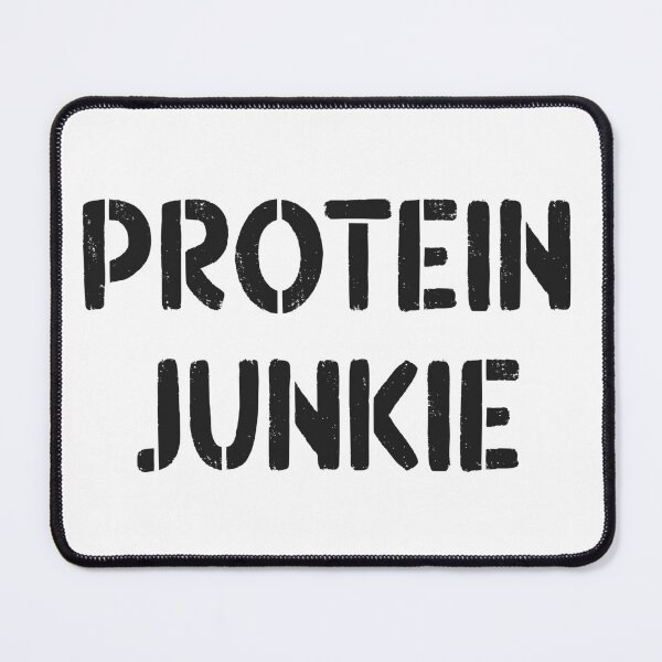 Item preview, Cool Protein Junkie Quote in Cool Stencil Font Style Black designed and sold by RiciPaneto.