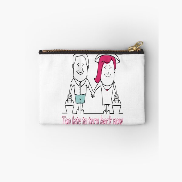 Item preview, ''TOO LATE TO TURN BACK NOW WE'RE MARRIED'' pre-wedding t-shirt  designed and sold by Soudesign99.