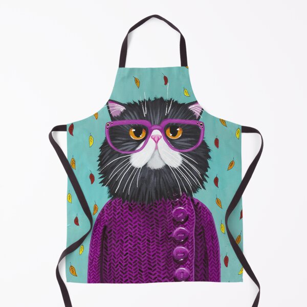 Item preview, New Autumn Coat Cat designed and sold by KilkennyCat Art.