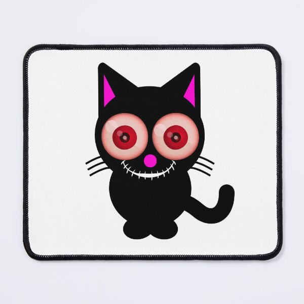 Item preview, Spooky Cat with Red Eyes - Creepy Halloween Designs for T-shirts and other accessories designed and sold by Ridiculam Toga.