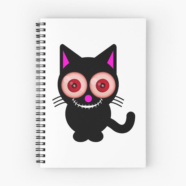 Item preview, Spooky Cat with Red Eyes - Creepy Halloween Designs for T-shirts and other accessories designed and sold by Ridiculam Toga.