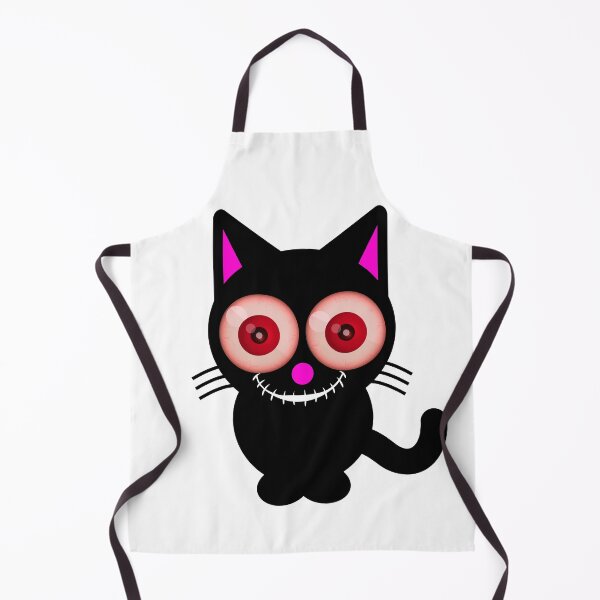 Item preview, Spooky Cat with Red Eyes - Creepy Halloween Designs for T-shirts and other accessories designed and sold by Ridiculam Toga.