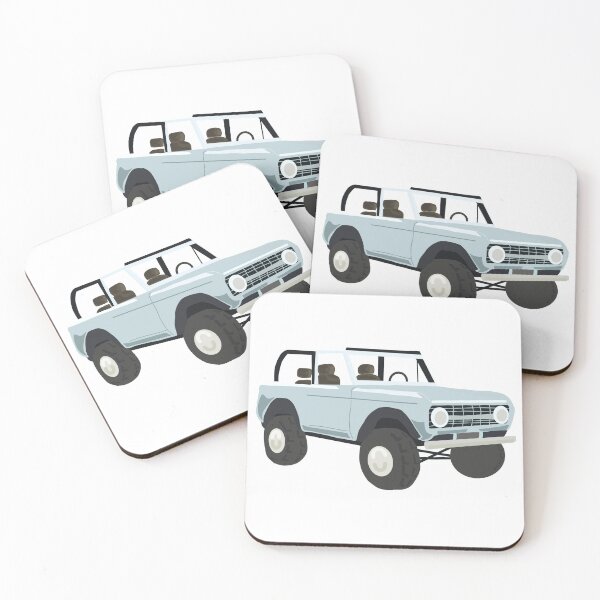 Item preview, Blue Ford bronco  designed and sold by Kaleikaydesign.