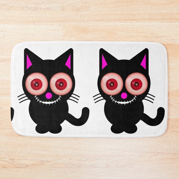 Item preview, Spooky Cat with Red Eyes - Creepy Halloween Designs for T-shirts and other accessories designed and sold by Ridiculam Toga.