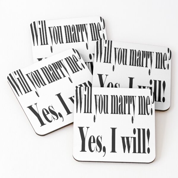 Item preview, '' WILL YOU MARRY ME? YES,I WILL!'' pre-wedding t-shirt  designed and sold by Soudesign99.