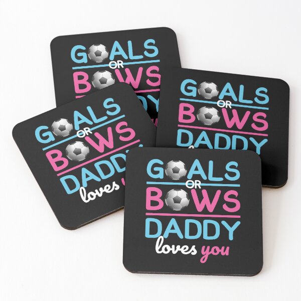 Item preview, Gender Reveal Goals Or Bows Daddy Loves You Soccer designed and sold by myrosetee.
