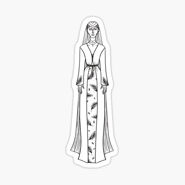 Melissa - La sultane #11 - Noir et blanc Sticker