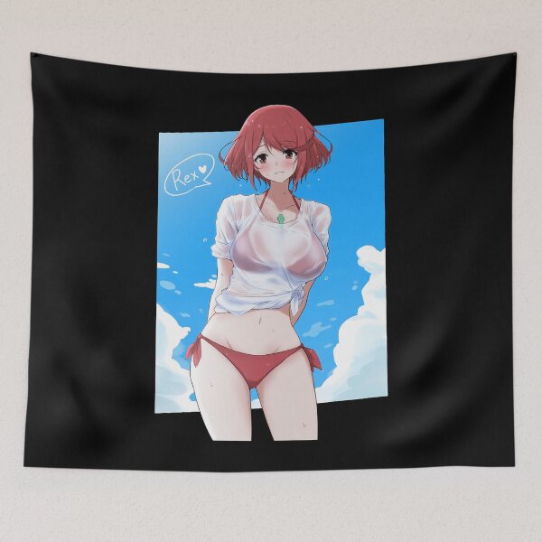 Item preview, Homura Pyra Sexy Xenoblade sexy hentai anime Chronicle 3 Sticker designed and sold by Welve36tea.