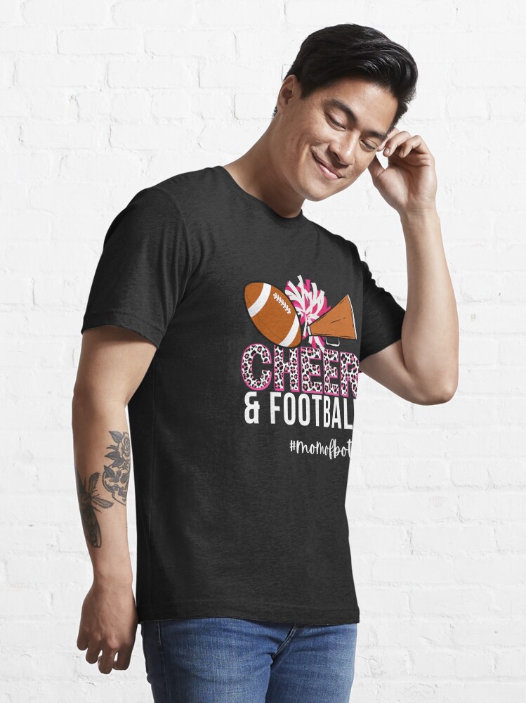 Glitter Football Shirt, Football Bonus Mom T-Shirt