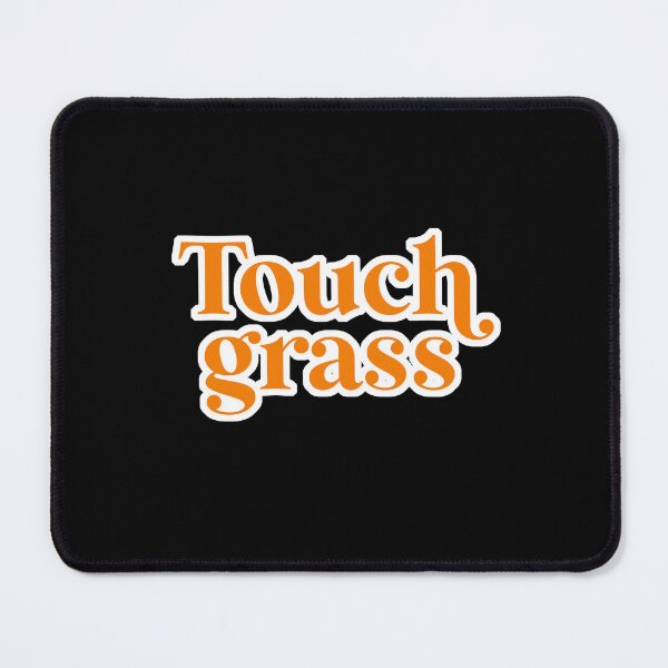 Item preview, Touch grass Orange designed and sold by birchwoodgreen.