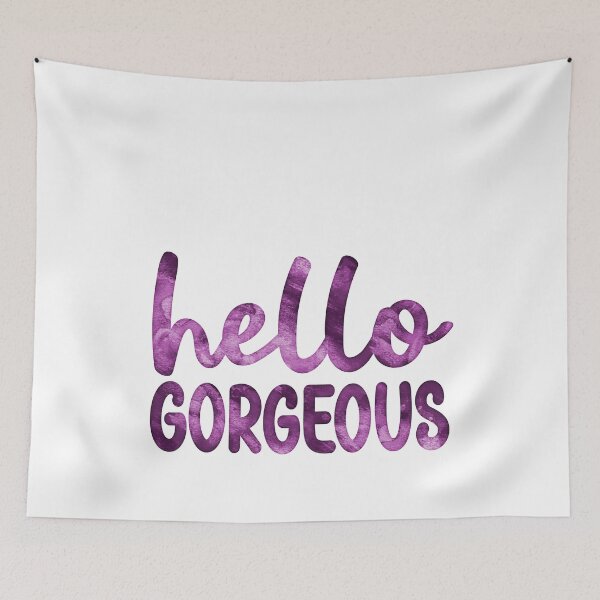 Item preview, Hello Gorgeous 11 - Quote in Script Calligraphy Typography  designed and sold by Cawaiico.