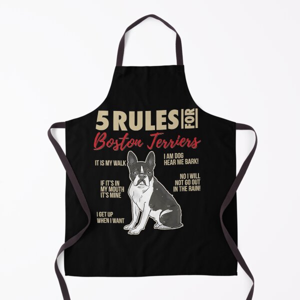 Item preview, 5 RULES BOSTON TERRIERS FUNNY BOSTON TERRIER DOG designed and sold by sobriowslen.